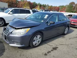 Salvage cars for sale from Copart Exeter, RI: 2017 Subaru Legacy 2.5I