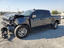 Salvage cars for sale at Mentone, CA auction: 2021 Chevrolet Silverado C1500 Custom