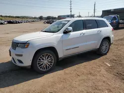 Jeep Vehiculos salvage en venta: 2018 Jeep Grand Cherokee Summit