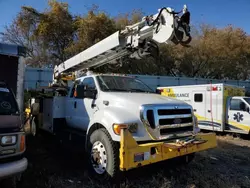 Salvage trucks for sale at Davison, MI auction: 2012 Ford F750 Super Duty