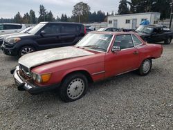 Mercedes-Benz salvage cars for sale: 1987 Mercedes-Benz 560 SL