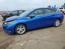 Chevrolet salvage cars for sale: 2017 Chevrolet Cruze LT