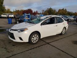 Salvage cars for sale at Woodburn, OR auction: 2016 Toyota Corolla L