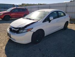 Vehiculos salvage en venta de Copart Anderson, CA: 2012 Honda Civic LX