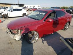 Salvage cars for sale at Grand Prairie, TX auction: 2012 Lexus IS 250