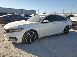 Honda salvage cars for sale: 2018 Honda Accord Sport