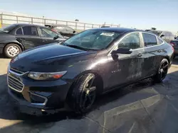 Chevrolet salvage cars for sale: 2016 Chevrolet Malibu LT