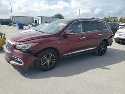 Salvage cars for sale at Orlando, FL auction: 2019 Infiniti QX60 Luxe