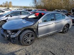 Salvage cars for sale at Arlington, WA auction: 2017 Honda Accord Sport