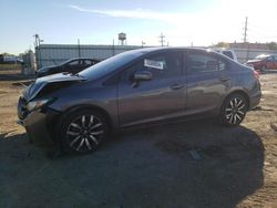 Salvage cars for sale at Chicago Heights, IL auction: 2015 Honda Civic EXL