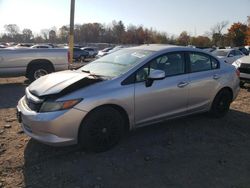 Honda salvage cars for sale: 2012 Honda Civic LX