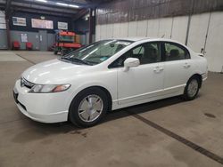 Honda salvage cars for sale: 2008 Honda Civic Hybrid