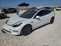 Salvage cars for sale at Taylor, TX auction: 2023 Tesla Model 3