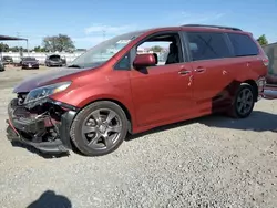 Toyota Sienna SE salvage cars for sale: 2017 Toyota Sienna SE