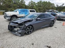 Salvage cars for sale at Houston, TX auction: 2018 Honda Accord Sport