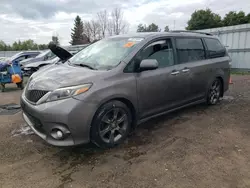 Toyota Sienna salvage cars for sale: 2016 Toyota Sienna SE