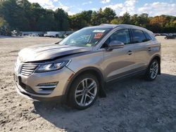 Salvage cars for sale at Mendon, MA auction: 2018 Lincoln MKC Reserve