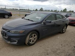 Salvage cars for sale at Houston, TX auction: 2017 Chevrolet Malibu LS