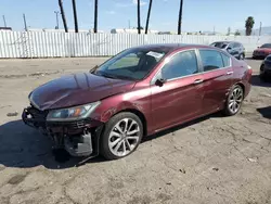 Salvage cars for sale at Van Nuys, CA auction: 2014 Honda Accord Sport