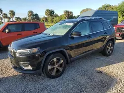 Flood-damaged cars for sale at auction: 2019 Jeep Cherokee Limited