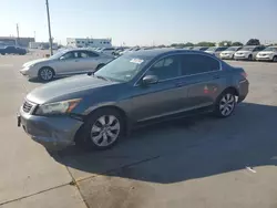 Salvage cars for sale at Grand Prairie, TX auction: 2009 Honda Accord EX