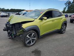 Carros salvage sin ofertas aún a la venta en subasta: 2018 Hyundai Kona Limited