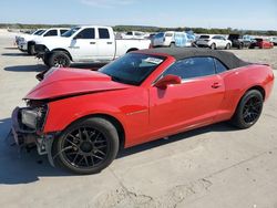 Salvage cars for sale at Grand Prairie, TX auction: 2013 Chevrolet Camaro LT