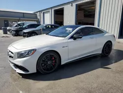 Salvage cars for sale from Copart Houston, TX: 2016 Mercedes-Benz S 63 AMG