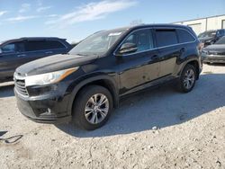 Toyota Highlander salvage cars for sale: 2015 Toyota Highlander XLE