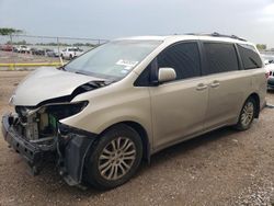 Salvage cars for sale from Copart Houston, TX: 2016 Toyota Sienna XLE