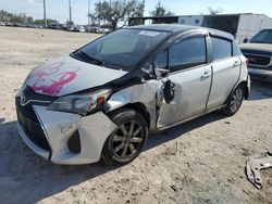 Toyota salvage cars for sale: 2016 Toyota Yaris L