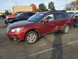 Salvage cars for sale at Moraine, OH auction: 2016 Subaru Outback 2.5I Premium