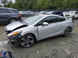 Salvage cars for sale at Waldorf, MD auction: 2015 Honda Civic SI