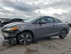 Salvage cars for sale at Grand Prairie, TX auction: 2015 Honda Civic EX