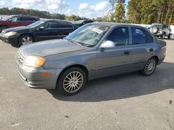 Hyundai Accent GL salvage cars for sale: 2003 Hyundai Accent GL