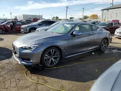 Salvage cars for sale at Chicago Heights, IL auction: 2020 Infiniti Q60 Pure