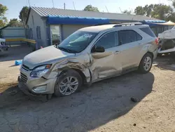 Salvage cars for sale at Wichita, KS auction: 2016 Chevrolet Equinox LT