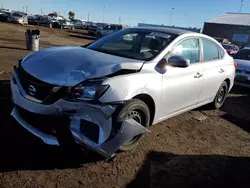 Salvage cars for sale at Brighton, CO auction: 2018 Nissan Sentra S