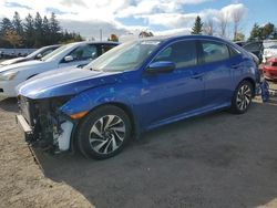 Honda salvage cars for sale: 2017 Honda Civic LX