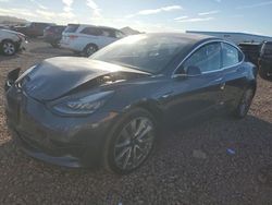 Tesla Vehiculos salvage en venta: 2018 Tesla Model 3