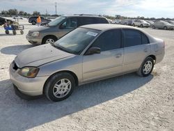 Flood-damaged cars for sale at auction: 2002 Honda Civic LX