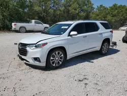 Salvage cars for sale at Houston, TX auction: 2019 Chevrolet Traverse Premier