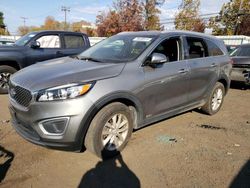 Salvage cars for sale at New Britain, CT auction: 2016 KIA Sorento LX