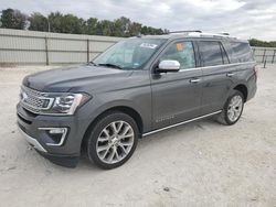 Salvage cars for sale at New Braunfels, TX auction: 2018 Ford Expedition Platinum