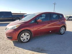 Salvage cars for sale at Andrews, TX auction: 2017 Nissan Versa Note S