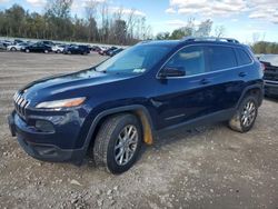 Salvage cars for sale at Leroy, NY auction: 2015 Jeep Cherokee Latitude