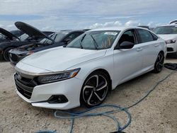 Honda salvage cars for sale: 2022 Honda Accord Sport SE