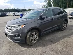 Ford salvage cars for sale: 2015 Ford Edge Titanium