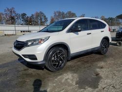 Salvage cars for sale at Spartanburg, SC auction: 2016 Honda CR-V SE