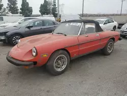 Salvage cars for sale at Rancho Cucamonga, CA auction: 1978 Alfa Romeo Spyder